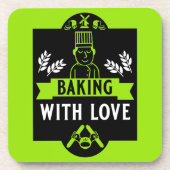 Brotbacken Getränkeuntersetzer (Vorderseite)