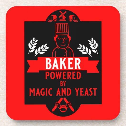 Brotbacken Getränkeuntersetzer (Vorderseite)