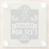 Brotbacken Glasuntersetzer (Rückseite)