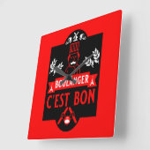 Brotbacken Quadratische Wanduhr (Winkel)