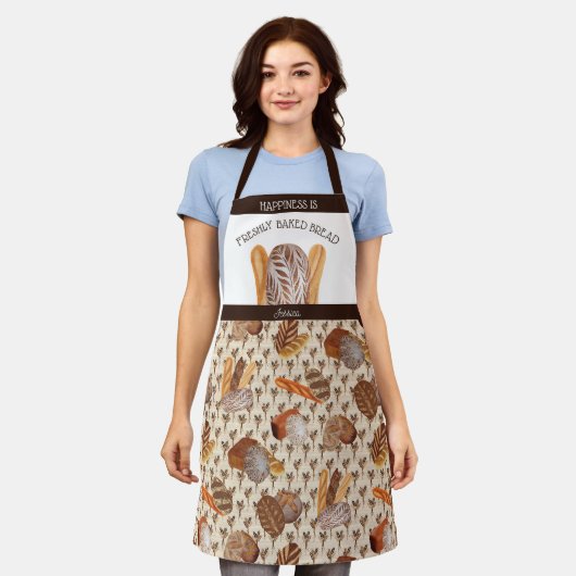 Brotbacken Schürze (Getragen)