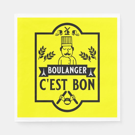 Brotbacken Serviette (Vorderseite)