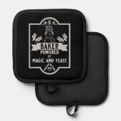 Brotbacken Topflappen (Vorderseite/Rückseite)