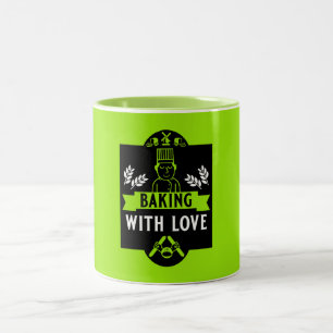 Brotbacken Zweifarbige Tasse