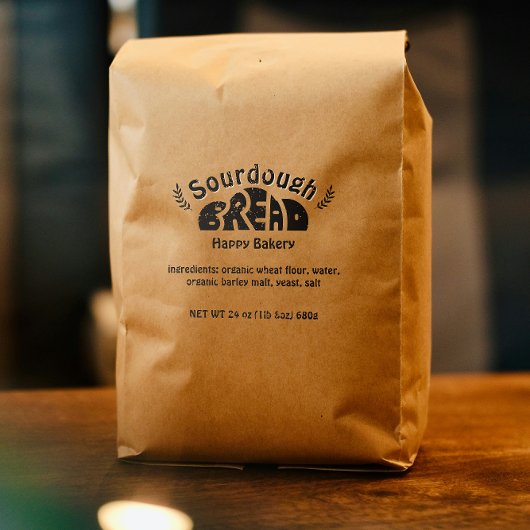 Brotbäckerei aus Rohstoffen - Moderne Gummistempel