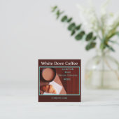 Brotbäckerei Café Café Barista Kaffee Quadratische Visitenkarte (Stehend Vorderseite)