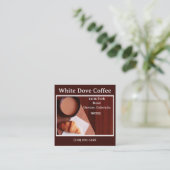 Brotbäckerei Café Café Barista Kaffee Quadratische Visitenkarte (Stehend Vorderseite)