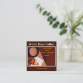 Brotbäckerei Café Café Barista Kaffee Quadratische Visitenkarte (Stehend Vorderseite)