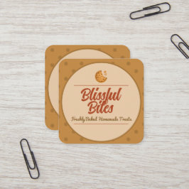 Brotbäckerei Cook hausgemachte Square Business Car Quadratische Visitenkarte