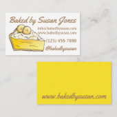 Brotbackerei mit gelbem Bananenkrebs, gebacken vom Visitenkarte (Vorne/Hinten)