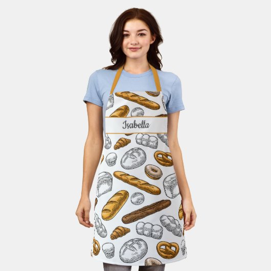 Brotbackmuster Personalisiert mit benutzerdefinier Schürze (Getragen)