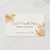 Brotbackwaren für Weizen Visitenkarte (Vorderseite)
