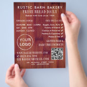 Brotbrett, Bäckereien, Bäckerei-Store-Werbung Flyer (Hand)