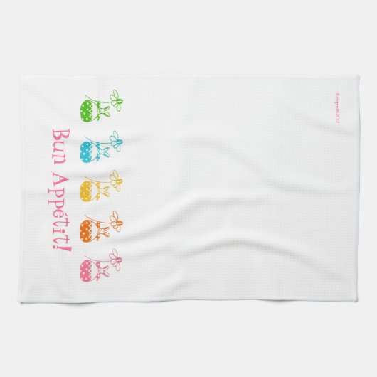 Brötchen Appétit Häschentuch Küchentuch (Horizontal)