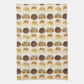 Brötchen Brötchen Bäckerei Bäckerei Koch Feinschme Geschirrtuch (Vertikal)