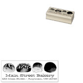 Brötchen Brötchen Bäckerei Bäckerei Koch Feinschme Gummistempel (Stempel)