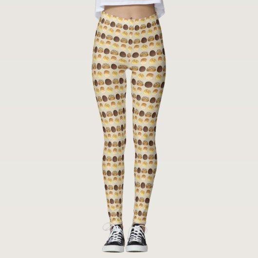 Brötchen Brötchen Bäckerei Bäckerei Koch Feinschme Leggings (Vorderseite)