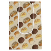 Brötchen Brötchen Bäckerei Bäckerei Koch Feinschme Mittlere Geschenktüte (Rückseite)
