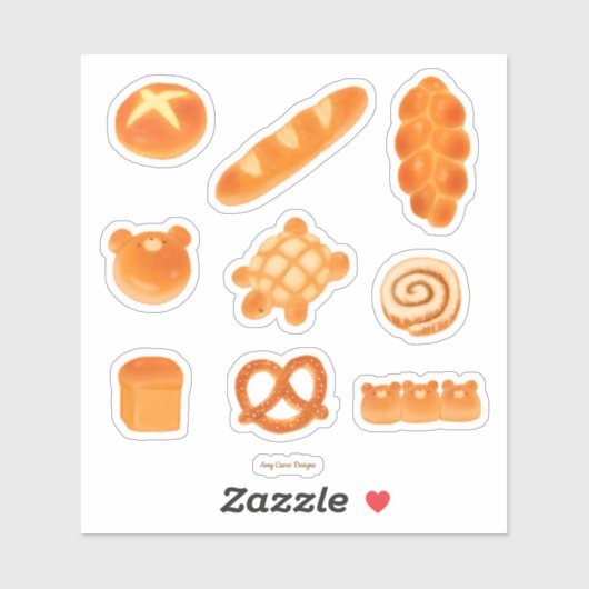 Brötchen, Brötchen, Brötchen, Bären Aufkleber (Blatt)