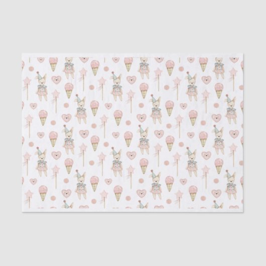 Brötchen, Eis-Whimsy - boho Design Seidenpapier (Vorderseite)