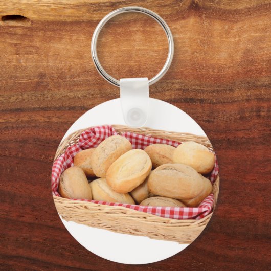 Brötchen, frisch schlüsselanhänger (Vorderseite)