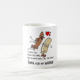 Brötchen für meine Dackel, Personalisierte Funny M Kaffeetasse