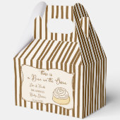 Brötchen im Ofen backen personalisierte Babyparty  Geschenkschachtel (Vorderseite)