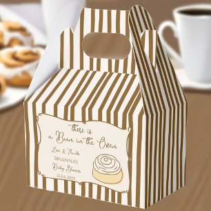 Brötchen im Ofen backen personalisierte Babyparty  Geschenkschachtel