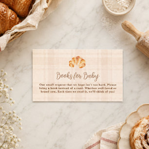 Brötchen im Ofen Croissant Mädchen Bücher für Baby Mitteilungskarte