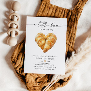 Brötchen im Ofen Küchen-Thema Backen Baby-Party Einladung