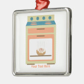 Brötchen im Ofen (kundengerecht) Silbernes Ornament (Links)