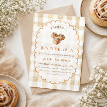 Brötchen im Ofen Zimtschnecken-Baby-Party