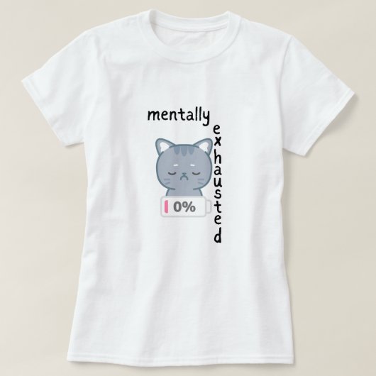 Brötchen, Mental erschöpftes Frauentshirt T-Shirt (Design vorne)