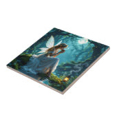 Brötchen und Kaffee verzauberter Wald Fliese (Seite)