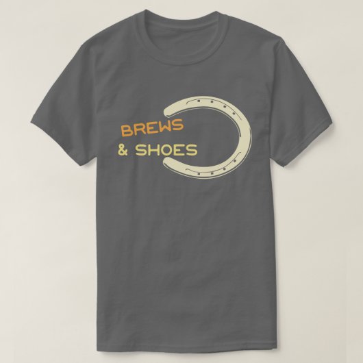 Brötchen und Schuhe - Ringer-Hufeisen GRILLEN T-Shirt (Design vorne)