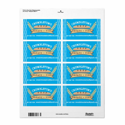 Brötchenaufkleber (Vorne)