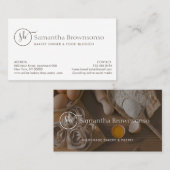 Brötchenbäckerei für Foto Visitenkarte (Vorne/Hinten)