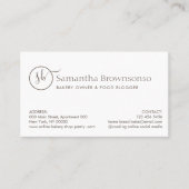 Brötchenbäckerei für Foto Visitenkarte (Vorderseite)