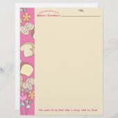 Brötchinnamonrolle personalisierter Rezeptorbrief (Vorne/Hinten)