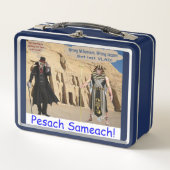 Brotdose. Happy Passover. loris/Affe Metall Brotdose (Vorderseite)