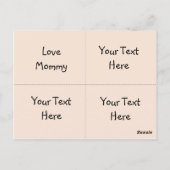 Brotdose-Karten Postkarte (Rückseite)