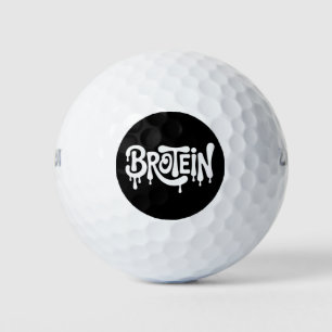 Brotein Protein Funny Bro Gym LGBTQ Gay Pride Alli Golfball