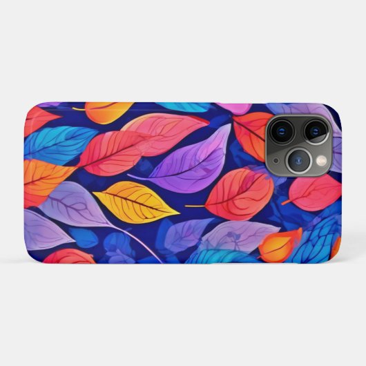 Brothel-Stil: Lebhafte Leaf-Muster Case-Mate iPhone Hülle (Rückseite (Horizontal))