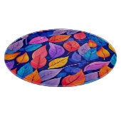 Brothel-Stil: Lebhafte Leaf-Muster Schneidebrett (Ecke)