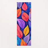Brothel-Stil: Lebhafte Leaf-Muster Yogamatte (Vorderseite)