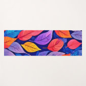 Brothel-Stil: Lebhafte Leaf-Muster Yogamatte (Vorderseite (Horizontal))
