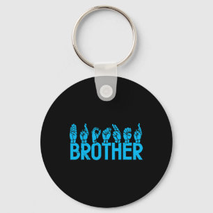 Brother American Sign Language Deaf Awareness Supp Schlüsselanhänger