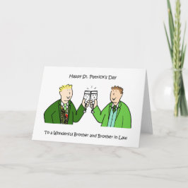 Brother and Brother in Law Happy St. Patrick's Day Karte
