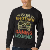 Brother and Gamer Video Games Boys Brother Sweatshirt (Vorderseite)