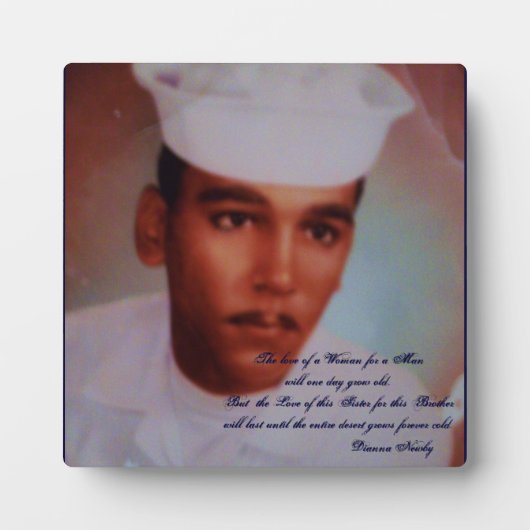 Brother and Sister Liebe Plaque Fotoplatte (Vorderseite)